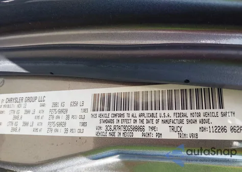 2013 Ram 1500 Express z USA, uszkodzony, nr VIN 3C6JR7AT9DG508066
